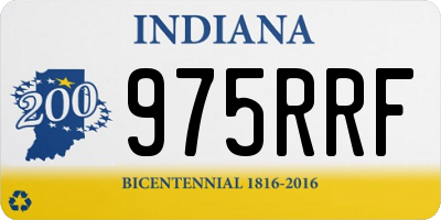 IN license plate 975RRF