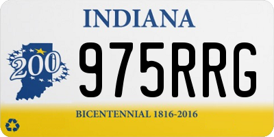 IN license plate 975RRG