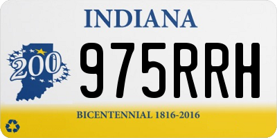 IN license plate 975RRH