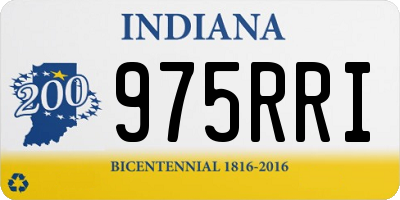 IN license plate 975RRI