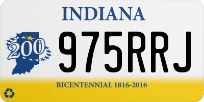 IN license plate 975RRJ