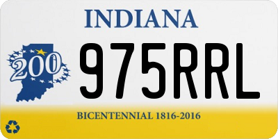 IN license plate 975RRL