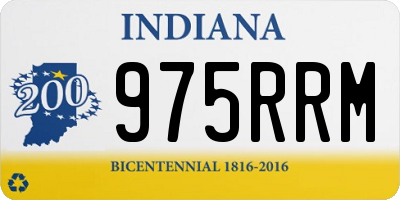 IN license plate 975RRM