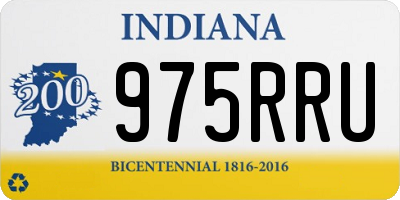 IN license plate 975RRU