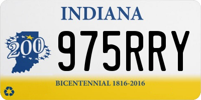 IN license plate 975RRY