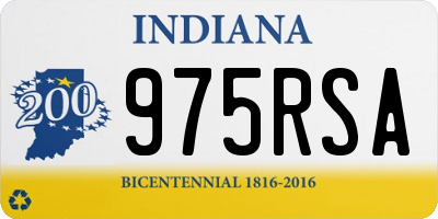 IN license plate 975RSA