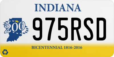 IN license plate 975RSD