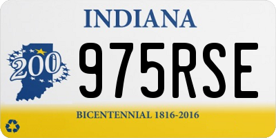 IN license plate 975RSE