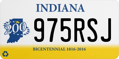 IN license plate 975RSJ