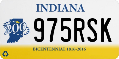 IN license plate 975RSK