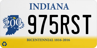 IN license plate 975RST
