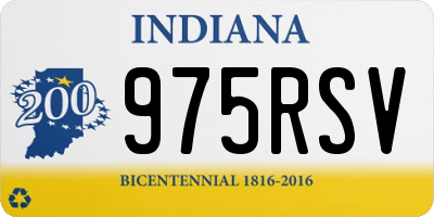 IN license plate 975RSV