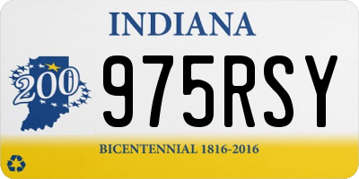 IN license plate 975RSY