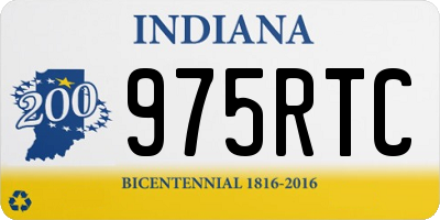 IN license plate 975RTC