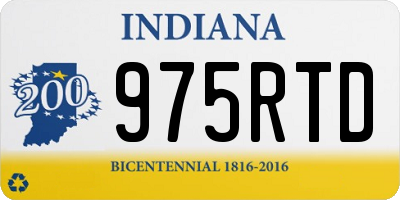 IN license plate 975RTD