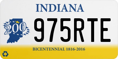 IN license plate 975RTE