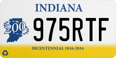 IN license plate 975RTF