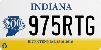 IN license plate 975RTG