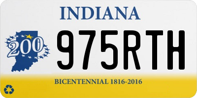 IN license plate 975RTH