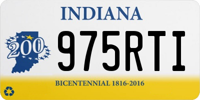 IN license plate 975RTI