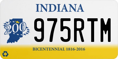 IN license plate 975RTM