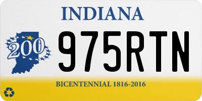 IN license plate 975RTN