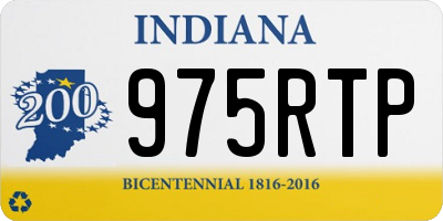 IN license plate 975RTP