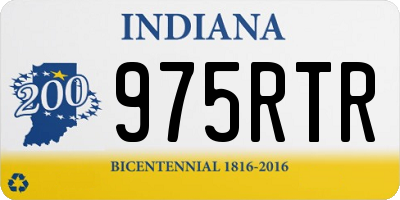 IN license plate 975RTR