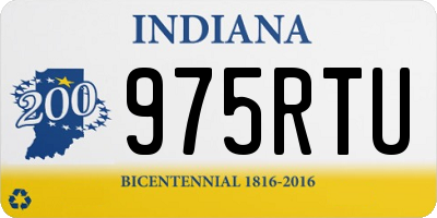IN license plate 975RTU