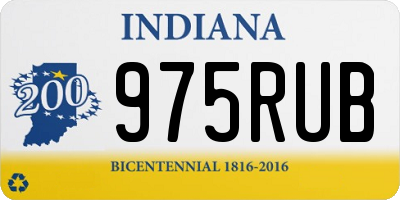IN license plate 975RUB
