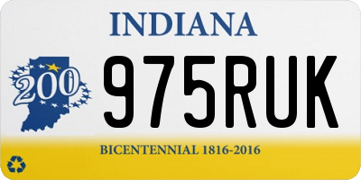IN license plate 975RUK