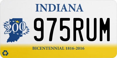 IN license plate 975RUM