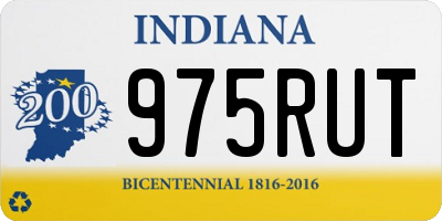 IN license plate 975RUT