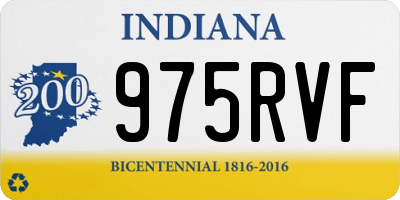 IN license plate 975RVF