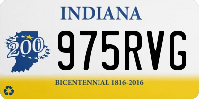 IN license plate 975RVG