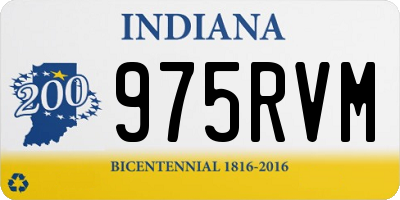 IN license plate 975RVM
