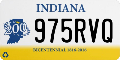 IN license plate 975RVQ