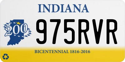 IN license plate 975RVR