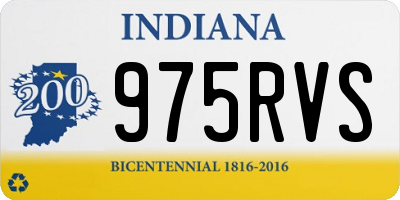 IN license plate 975RVS