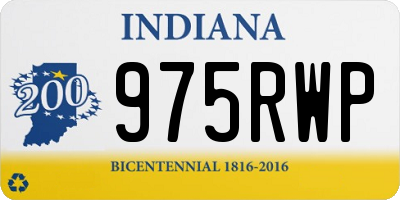 IN license plate 975RWP