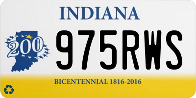 IN license plate 975RWS