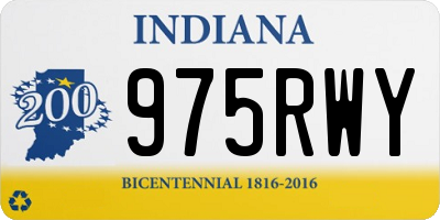 IN license plate 975RWY