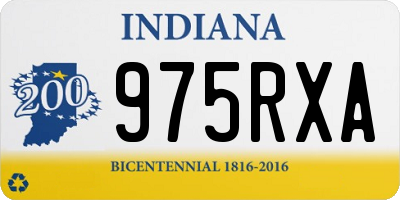 IN license plate 975RXA
