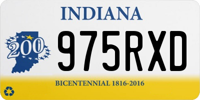 IN license plate 975RXD