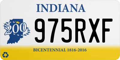 IN license plate 975RXF