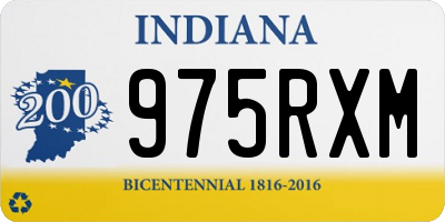 IN license plate 975RXM