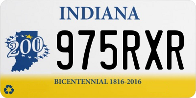 IN license plate 975RXR