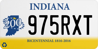 IN license plate 975RXT