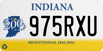 IN license plate 975RXU
