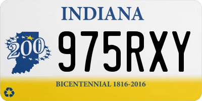 IN license plate 975RXY